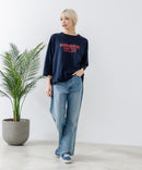 8分袖裾 ラウンド Tシャツ CONVERSE コンバース