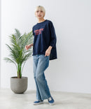 8分袖裾 ラウンド Tシャツ CONVERSE コンバース