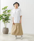 【OUTDOOR EXCHANGE/アウトドアエクスチェンジ】×【ZERO STAIN/ゼロステイン】コラボ 配色 3本針ステッチ クルーネック Tシャツ