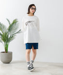 【CONVERSE/コンバース】×【TOM AND JERRY/トムとジェリー】ブランドロゴ プリント オーバーサイズ Tシャツzo