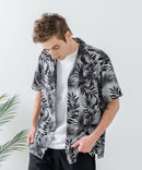 レーヨン 総柄プリント シャツ アロハ 接触冷感 レーヨン100%【BLUE STANDARD/ブルースタンダード】