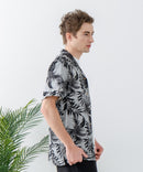 レーヨン 総柄プリント シャツ アロハ 接触冷感 レーヨン100%【BLUE STANDARD/ブルースタンダード】