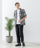 カットジョーゼット タックイージーパンツ 吸水速乾 接触冷感 ストレッチ 軽量 イージーケア UVカット BLUE STANDARD ブルースタンダード