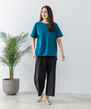 【汗染みの目立ちにくいTシャツ ZEROSTAIN/ゼロステイン】ロールカフサイドスリットTシャツ 撥水・UVカット機能付き レディース 快適Tシャツ zo