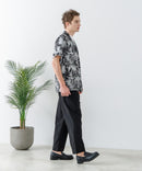 カットジョーゼット タックイージーパンツ 吸水速乾 接触冷感 ストレッチ 軽量 イージーケア UVカット BLUE STANDARD ブルースタンダード