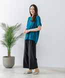 【汗染みの目立ちにくいTシャツ ZEROSTAIN/ゼロステイン】ロールカフサイドスリットTシャツ 撥水・UVカット機能付き レディース 快適Tシャツ zo