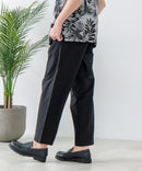 カットジョーゼット タックイージーパンツ 吸水速乾 接触冷感 ストレッチ 軽量 イージーケア UVカット BLUE STANDARD ブルースタンダード