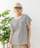 リラックスフィットワンポイント刺繍フレンチスリーブ Tシャツ 【U.S. POLO ASSN./ユーエスポロアッスン】