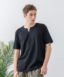 ZEROSTAIN キーネック Tシャツ 防汚 UVカット 汗染みの目立ちにくいTシャツ