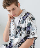 レーヨン 総柄プリント シャツ アロハ 接触冷感 レーヨン100%【BLUE STANDARD/ブルースタンダード】