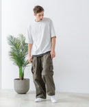 ZEROSTAIN フェイクレイヤード ビッグシルエット キーネック クルーネック Tシャツ 汗染みの目立ちにくいTシャツ 防汚 UVカット ZERO STAIN