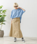 ブランドロゴワンポイント刺繍ラウンドヘムTシャツ【U.S. POLO ASSN./ユーエスポロアッスン】