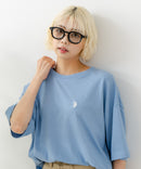 ブランドロゴワンポイント刺繍ラウンドヘムTシャツ【U.S. POLO ASSN./ユーエスポロアッスン】