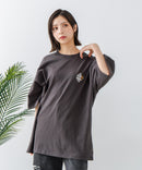 【CONVERSE/コンバース】×【TOM AND JERRY/トムとジェリー】ブランドロゴ 刺繍 オーバーサイズ Tシャツzo