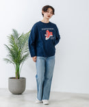 【CONVERSE/コンバース】シューズモチーフワイドスウェット