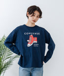 【CONVERSE/コンバース】シューズモチーフワイドスウェット