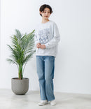 ミニ裏毛 グラフィック スウェット トレーナー 【DISCUS/ディスカス】