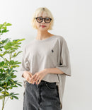 ブランドロゴワンポイント刺繍ラウンドヘムTシャツ【U.S. POLO ASSN./ユーエスポロアッスン】