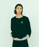 【brknhome/ブロークンホーム】リンガー スウェット シャツ トレーナー