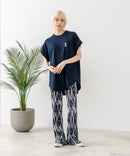 フレンチスリーブ ワンポイント刺繍Tシャツ【TeddyBear/テディベア】