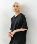 USAコットン ワッペンロゴ刺繍 無地 クルーネック半袖Tシャツ レディース メンズ【DISCUS/ディスカス】