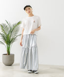 クロップド丈 ワンポイント刺繍Tシャツ【TeddyBear/テディベア】