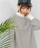 【FORT POINT/フォートポイント】ハイネック ボリューム袖 ロンT