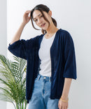 【fort point/フォートポイント】 Vネックオーバーサイズカーディガン UVカット 接触冷感zo