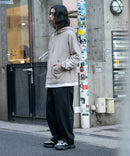 フェイクレイヤード 袖プリント ビッグシルエット 裏毛 フーディー プルオーバー パーカー KANGOL カンゴール