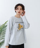 【CONVERSE/コンバース】シューズモチーフワイドスウェット