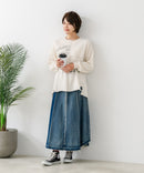 【C-FORT POINT/フォートポイント】裏毛 リメイク風 スウェットトレーナー