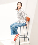 レーヨン 総柄プリント シャツ アロハ 接触冷感 レーヨン100%【BLUE STANDARD/ブルースタンダード】