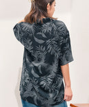 レーヨン 総柄プリント シャツ アロハ 接触冷感 レーヨン100%【BLUE STANDARD/ブルースタンダード】