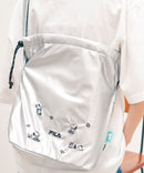 フロント刺繍 ドローストリングショルダーバッグ【FILA/フィラ × PEANUTS/ピーナッツ】