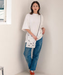 フロント刺繍 ドローストリングミニショルダーバッグ【FILA/フィラ × PEANUTS/ピーナッツ】