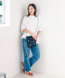 フロント刺繍 ドローストリングミニショルダーバッグ【FILA/フィラ × PEANUTS/ピーナッツ】