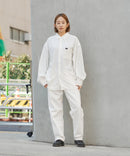 【UNIIT × RED CAP GIRL】 ナチュラルストレッチ バルーンスリーブ ルーズシルエット バック刺繍シャツ