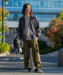 フェイク スエード ワンポイント刺繍 フルジップブルゾン UNIIT