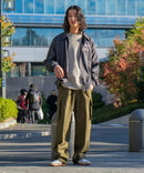 フェイク スエード ワンポイント刺繍 フルジップブルゾン UNIIT