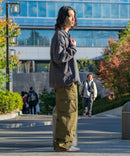 フェイク スエード ワンポイント刺繍 フルジップブルゾン UNIIT