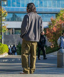 フェイク スエード ワンポイント刺繍 フルジップブルゾン UNIIT