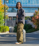 フェイク スエード ワンポイント刺繍 フルジップブルゾン UNIIT