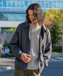 フェイク スエード ワンポイント刺繍 フルジップブルゾン UNIIT