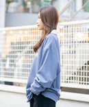 【UNIIT × RED CAP GIRL】 ワンポイント 襟配色 ダンボール ハーフジップ ポロ