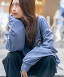 【UNIIT × RED CAP GIRL】 ワンポイント 襟配色 ダンボール ハーフジップ ポロ