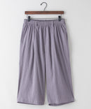 ドライタッチ 吸水速乾 ストレッチ楊柳クロップドパンツ BLUE STANDARD ブルースタンダード