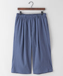 ドライタッチ 吸水速乾 ストレッチ楊柳クロップドパンツ BLUE STANDARD ブルースタンダード