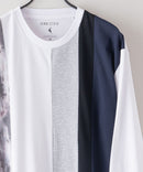 ZERO STAIN 切り替え ロンT 汗染みの目立たない Tシャツ 撥水 防汚 UVカット 紫外線対策 ユニセックス