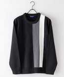 マシン ウォッシャブル アンチ ピリング 軽量 切り替え デザイン セーター イージーケア BLUE STANDARD ブルースタンダード