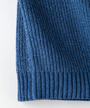 ふんわりもちもちのやみつきな触り 心地 ふわもち モール 畦編み タートルネック セーター  BLUE STANDARD ブルースタンダード